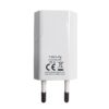 Caricatore USB 1A Compatto Spina Europea Bianco - immagine 4