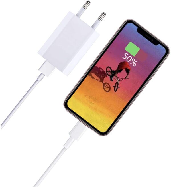 Caricatore USB 1A Compatto Spina Europea Bianco - immagine 8