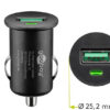 Caricatore USB da auto Quick Charge 3.0 2.4A 18Watt - immagine 2