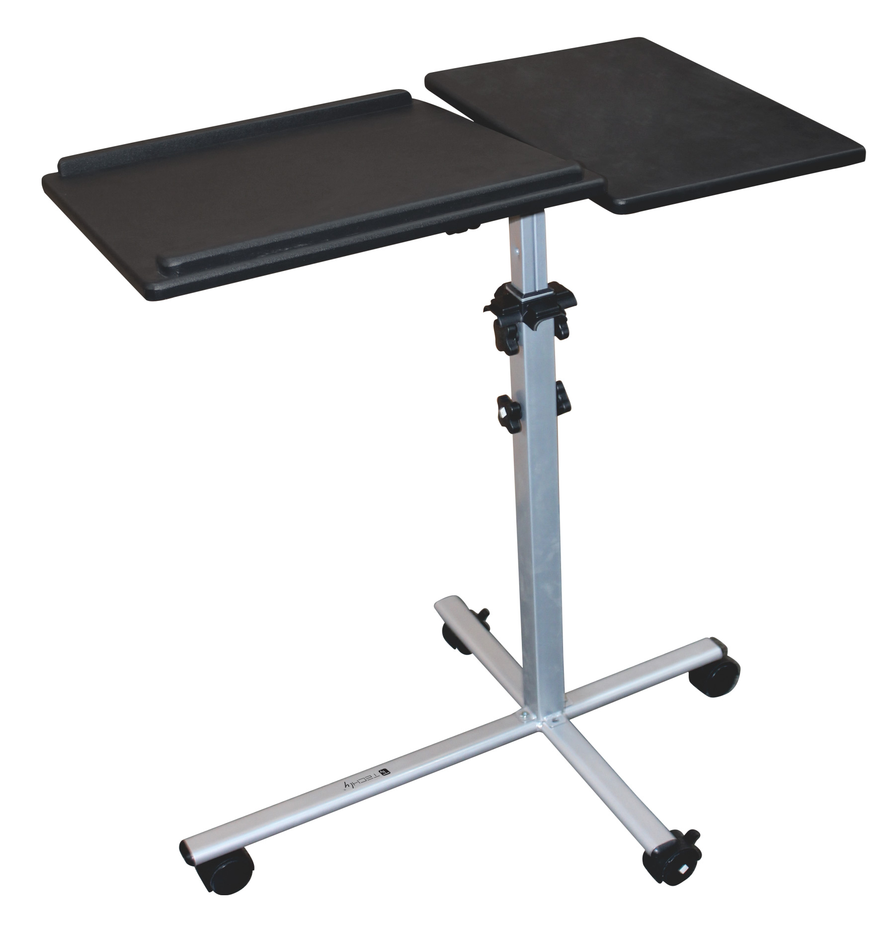 Carrello per Proiettore e Notebook a Due Ripiani Regolabile in Altezza - immagine 7