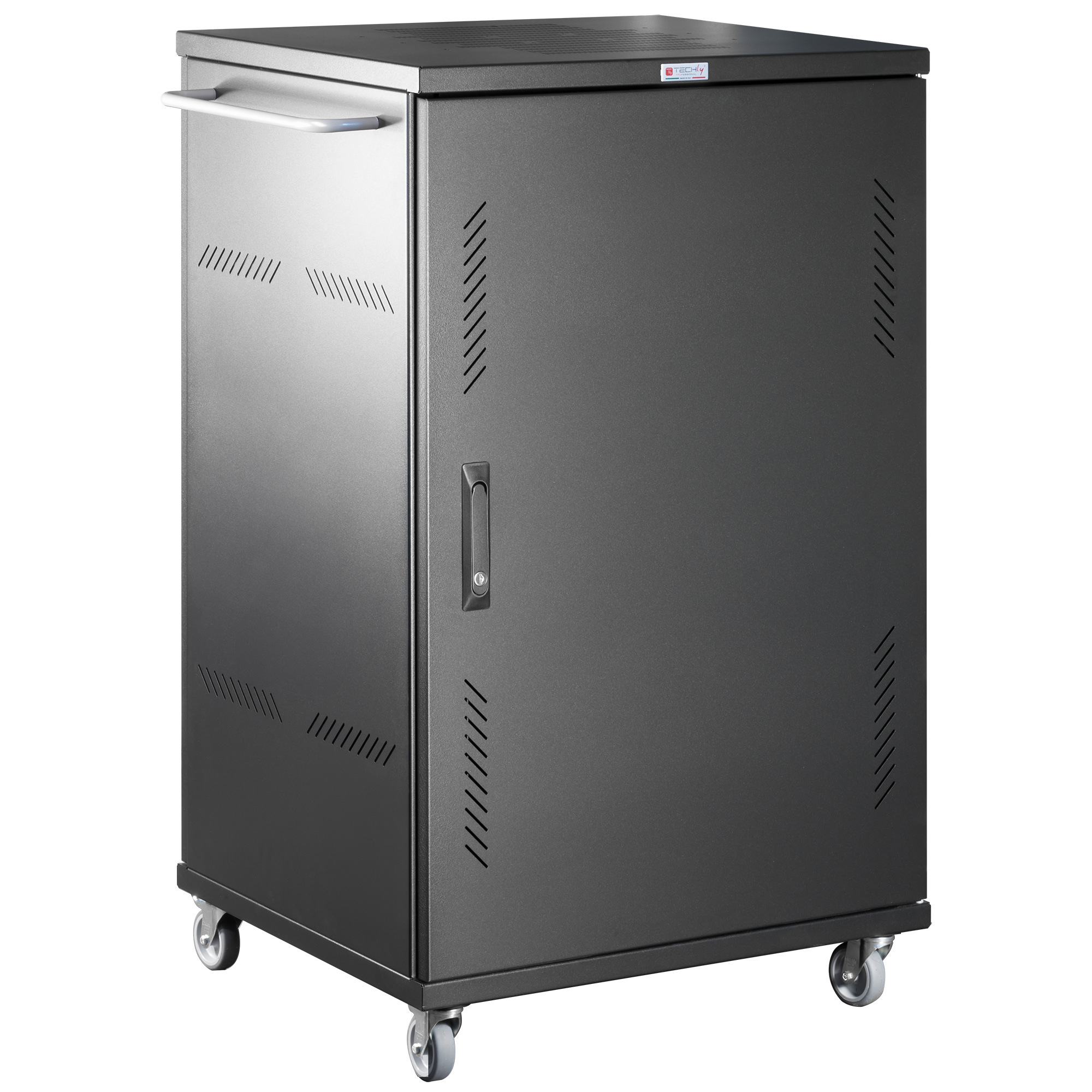 Carrello Stazione di Ricarica 36 Notebook Tablet o Smartphone Nero - immagine 4