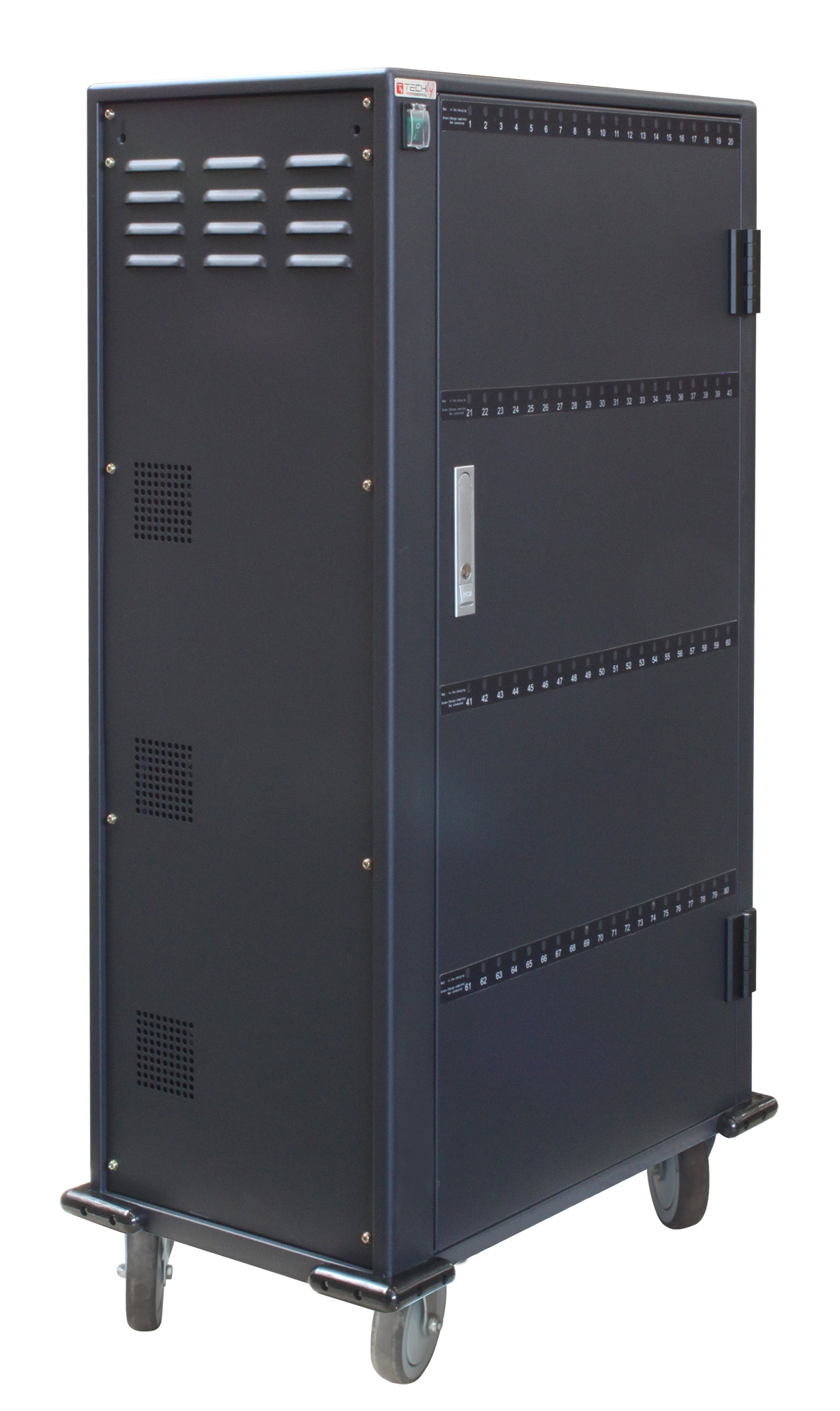 Carrello Stazione di Ricarica 80 USB Notebook o Smartphone Nero - immagine 5