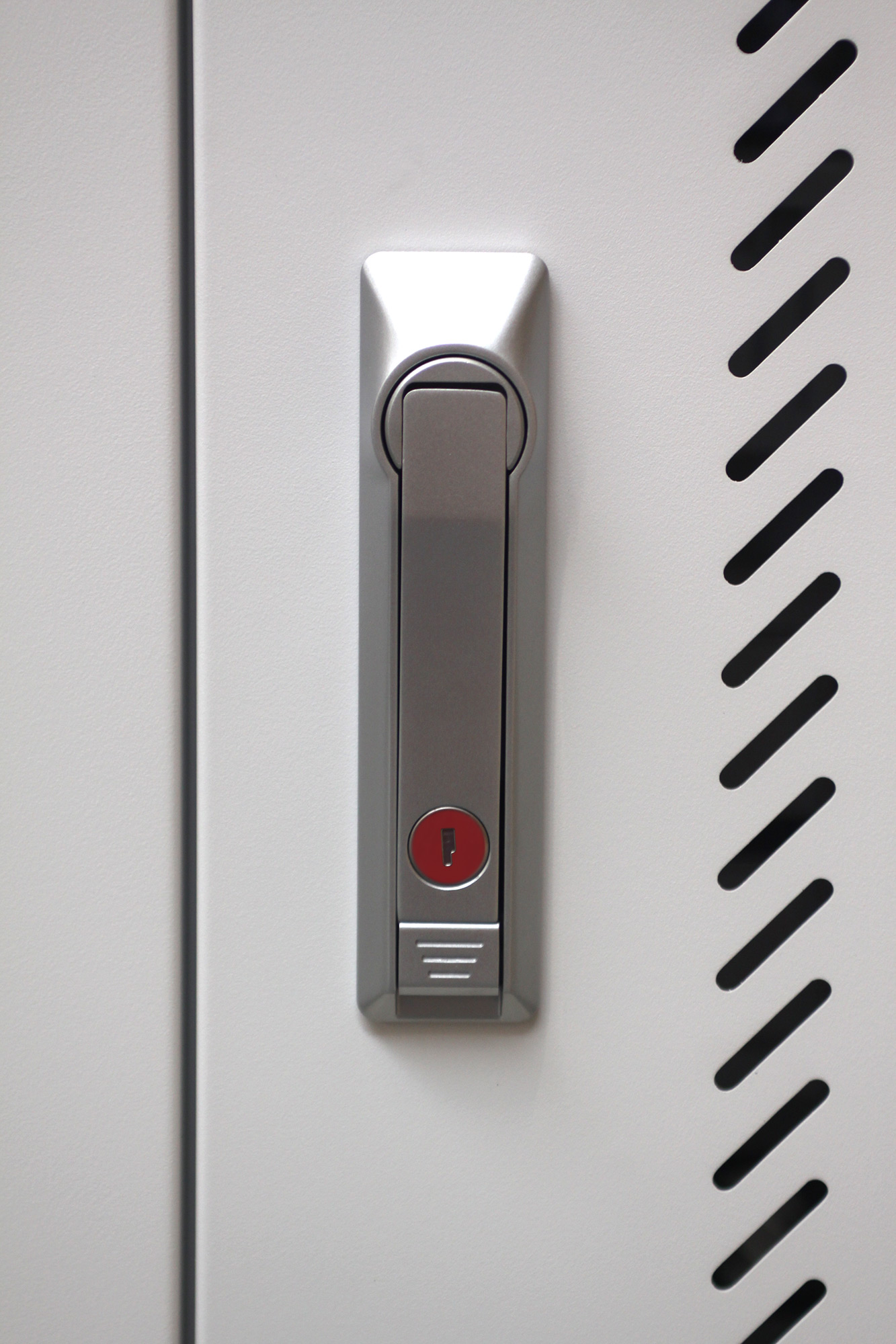 Carrello Stazione di Ricarica USB Ventilato per 30 Notebook/Tablet/Smartphone Bianco/Blu - immagine 8