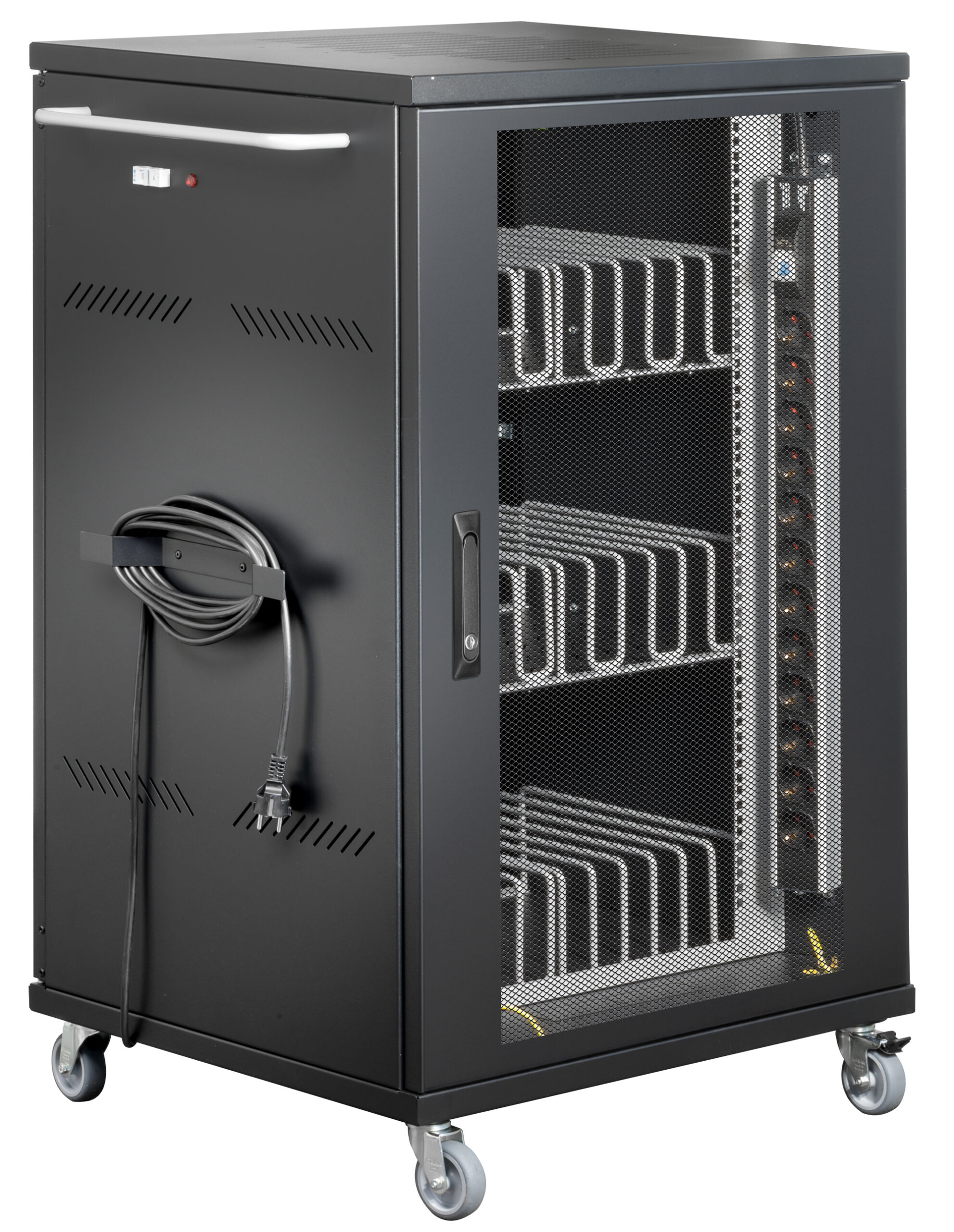 Carrello Stazione di Ricarica Ventilato 36 Notebook o Smartphone Nero - immagine 5