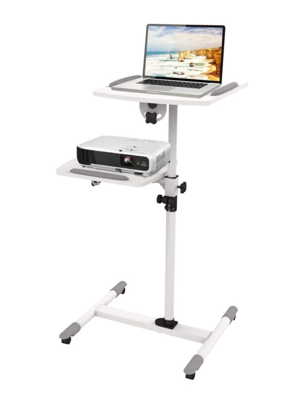 Carrello Supporto per Proiettore Beamer Notebook PC Ripiani Regolabili - immagine 5