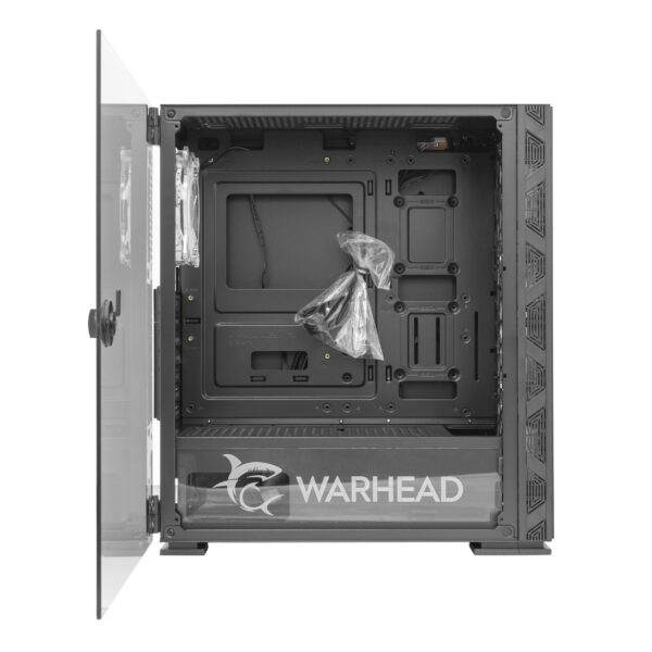 Case PC Chassis ATX Mid Tower con 3 Ventole 14cm e 1 Ventola 12cm Nero - immagine 3