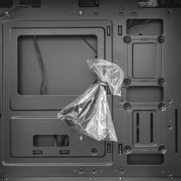 Case PC Chassis ATX Mid Tower con 3 Ventole 14cm e 1 Ventola 12cm Nero - immagine 4