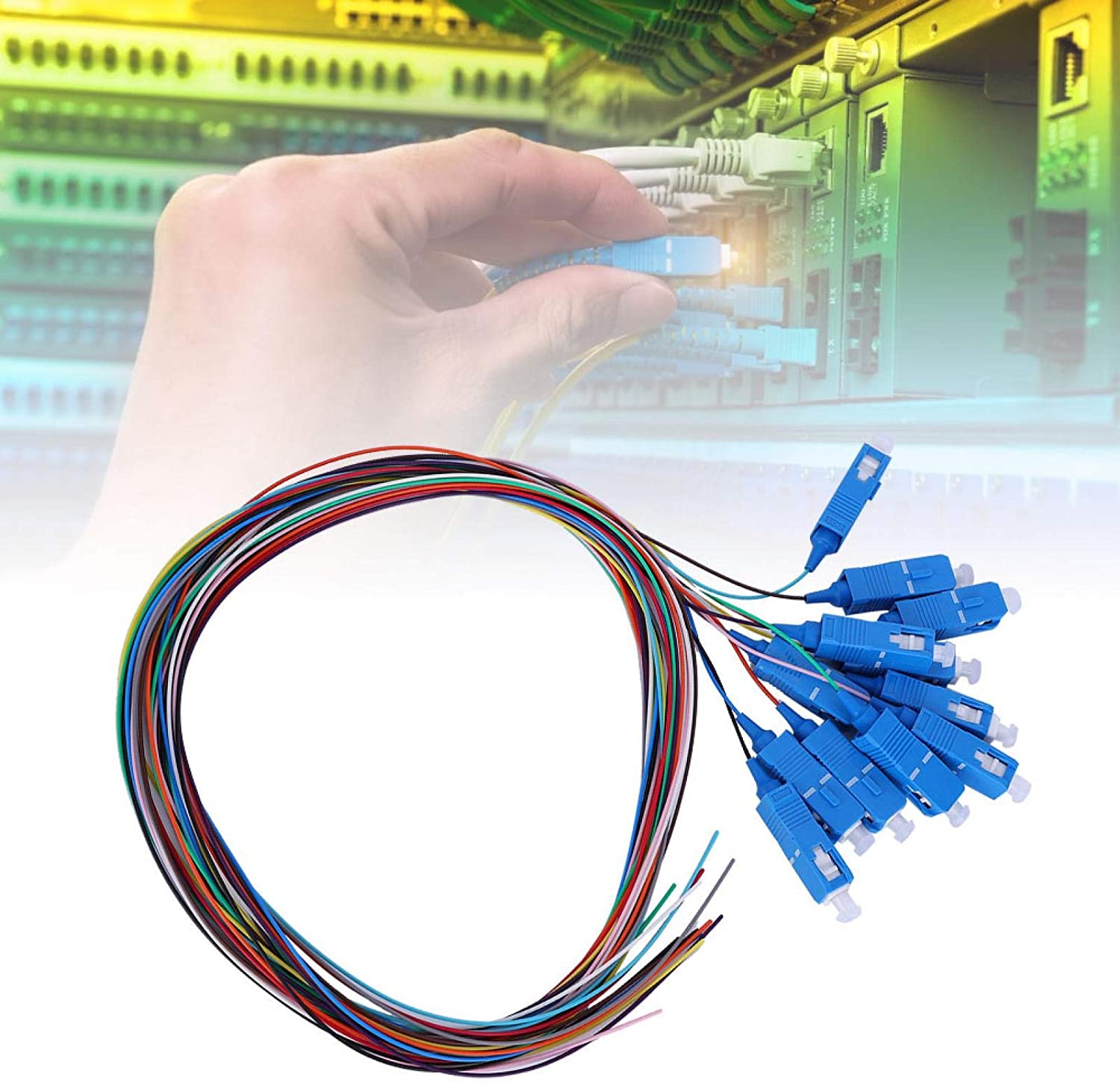 Cassetta di Giunzione Attrezzata con 12 Pigtail Fibra Monomodale OS2 SC/APC 9/125 2m - immagine 4