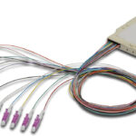 Cassetta di Giunzione Attrezzata con 12 Pigtail Fibra Multimodale OM4 LC 50/125 2m