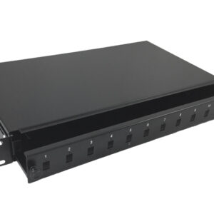 Cassetto Ottico 19'' 12 porte LC Duplex Nero