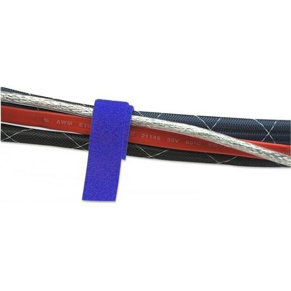 Rotolo di Feltro Adesivo Fermacavi Lunghezza 25 m Larghezza 16 mm Blu - immagine 3