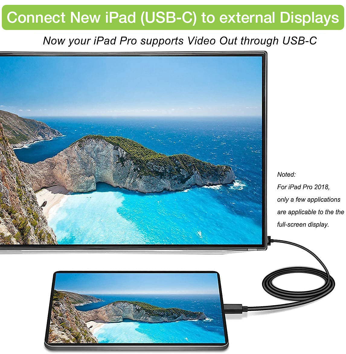 Cavo Adattatore USB-C™ Maschio a HDMI 2.0 4K Maschio 2m Nero - immagine 5