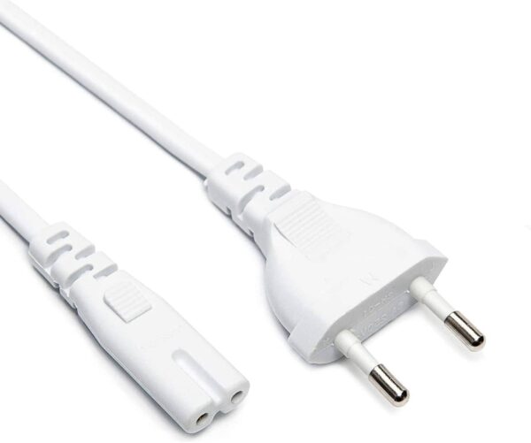 Cavo Alimentazione C7 a Italiana 1.8m Bianco - immagine 3