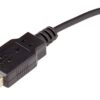 Cavo Alimentazione USB DC 3.5x1.35 mm Angolato 1,5 m Nero - immagine 3