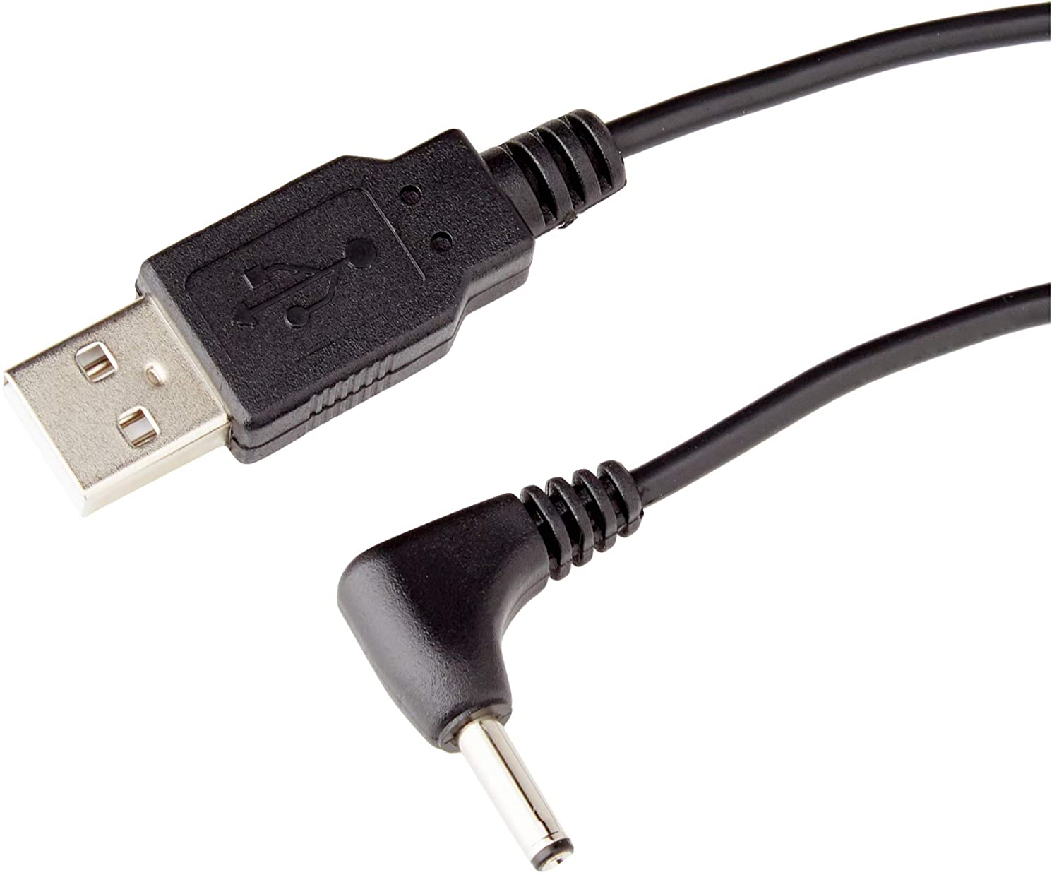 Cavo Alimentazione USB DC 3.5x1.35 mm Angolato 1,5 m Nero - immagine 2
