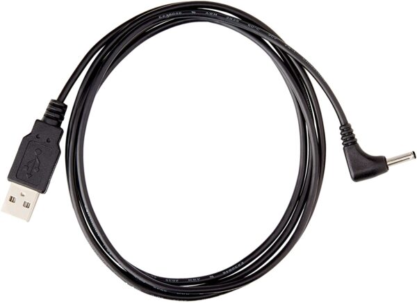 Cavo Alimentazione USB DC 3.5x1.35 mm Angolato 1,5 m Nero