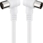 Cavo Antenna TV M/F 10 mt  angolato 90&deg;