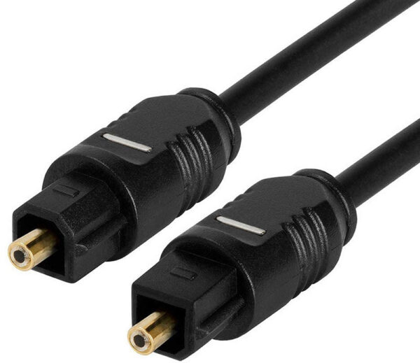 Cavo Audio Ottico Digitale Toslink (SPDIF) M/M 1m ø 2.2mm