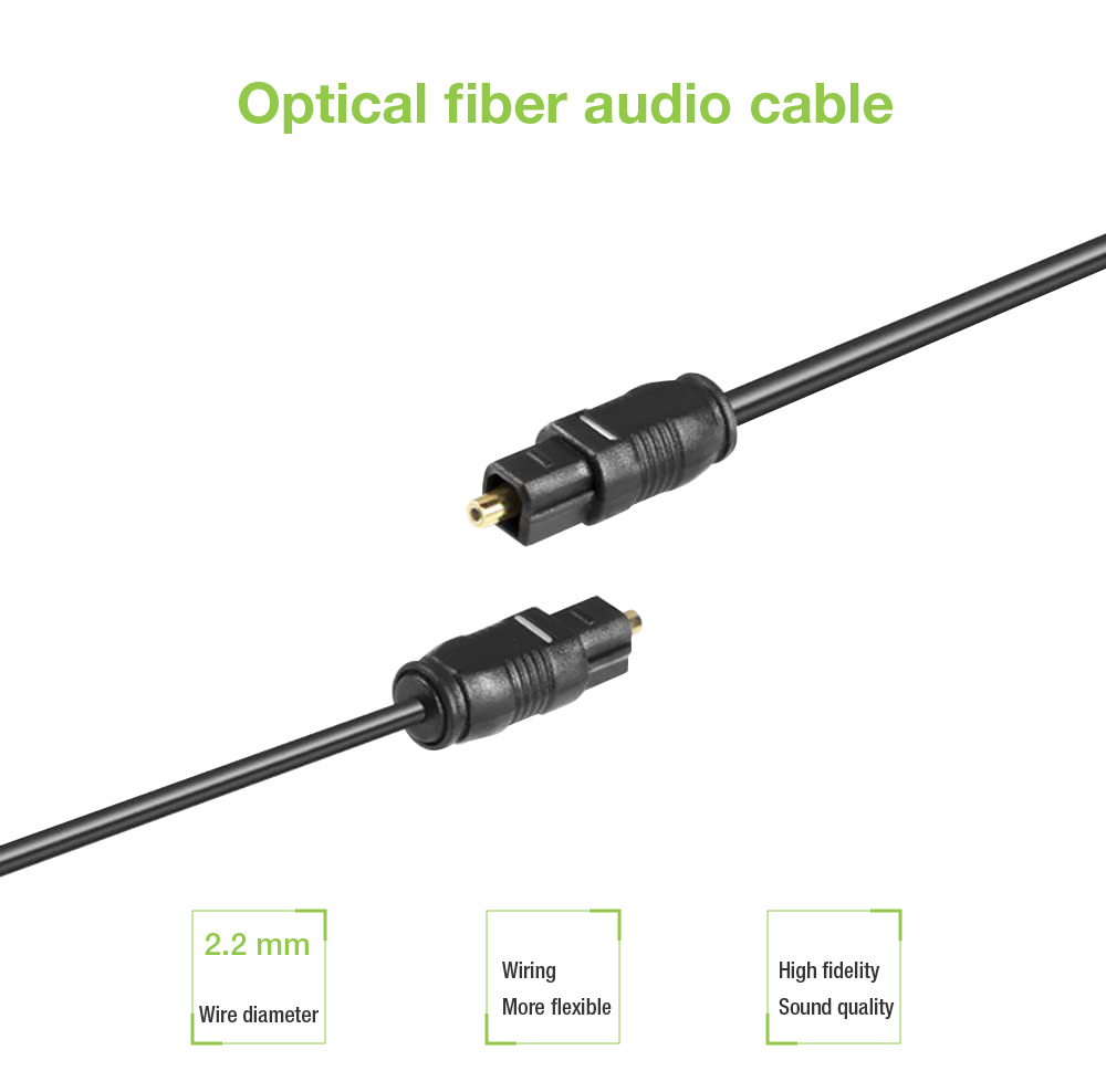 Cavo Audio Ottico Digitale Toslink (SPDIF) M/M 2m ø 2.2mm - immagine 6