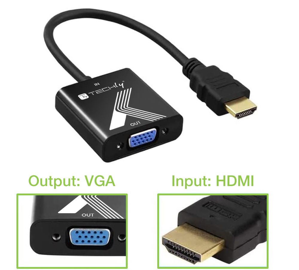 Cavo Convertitore Adattatore da HDMI™ a VGA 1920x1200 a 60Hz - immagine 4