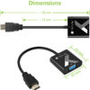 Cavo Convertitore Adattatore da HDMI™ a VGA 1920x1200 a 60Hz - immagine 3