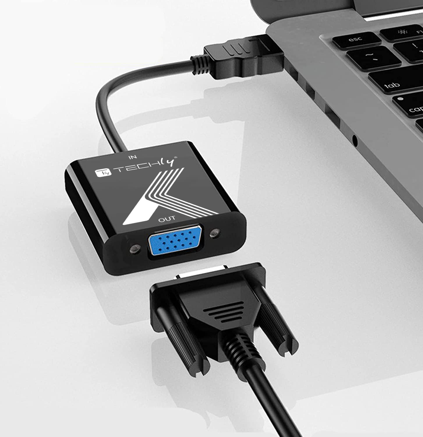 Cavo Convertitore Adattatore da HDMI™ a VGA 1920x1200 a 60Hz con Audio 3.5'' - immagine 7