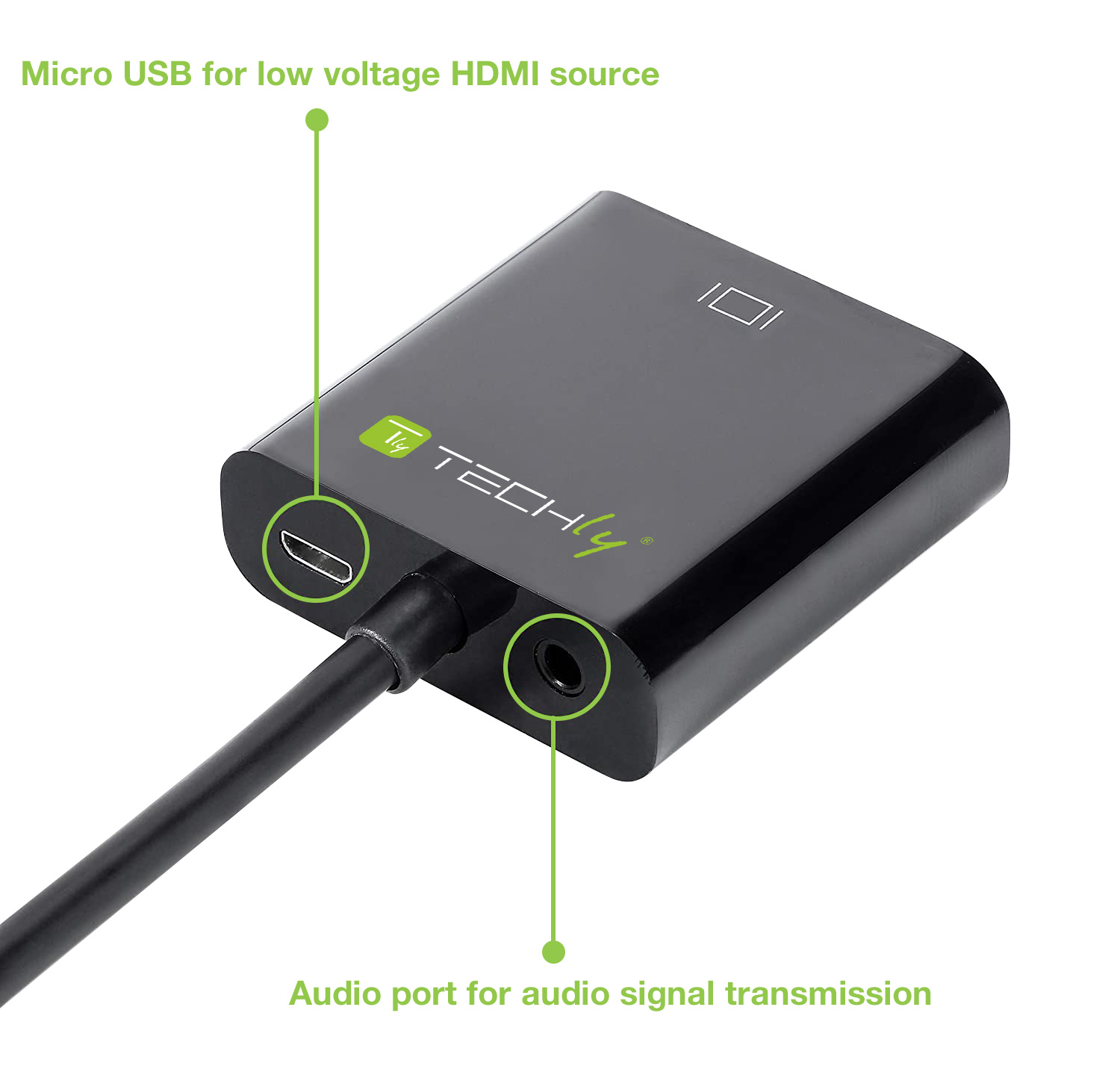 Cavo Convertitore Adattatore da HDMI™ a VGA con Micro USB e Audio - immagine 5
