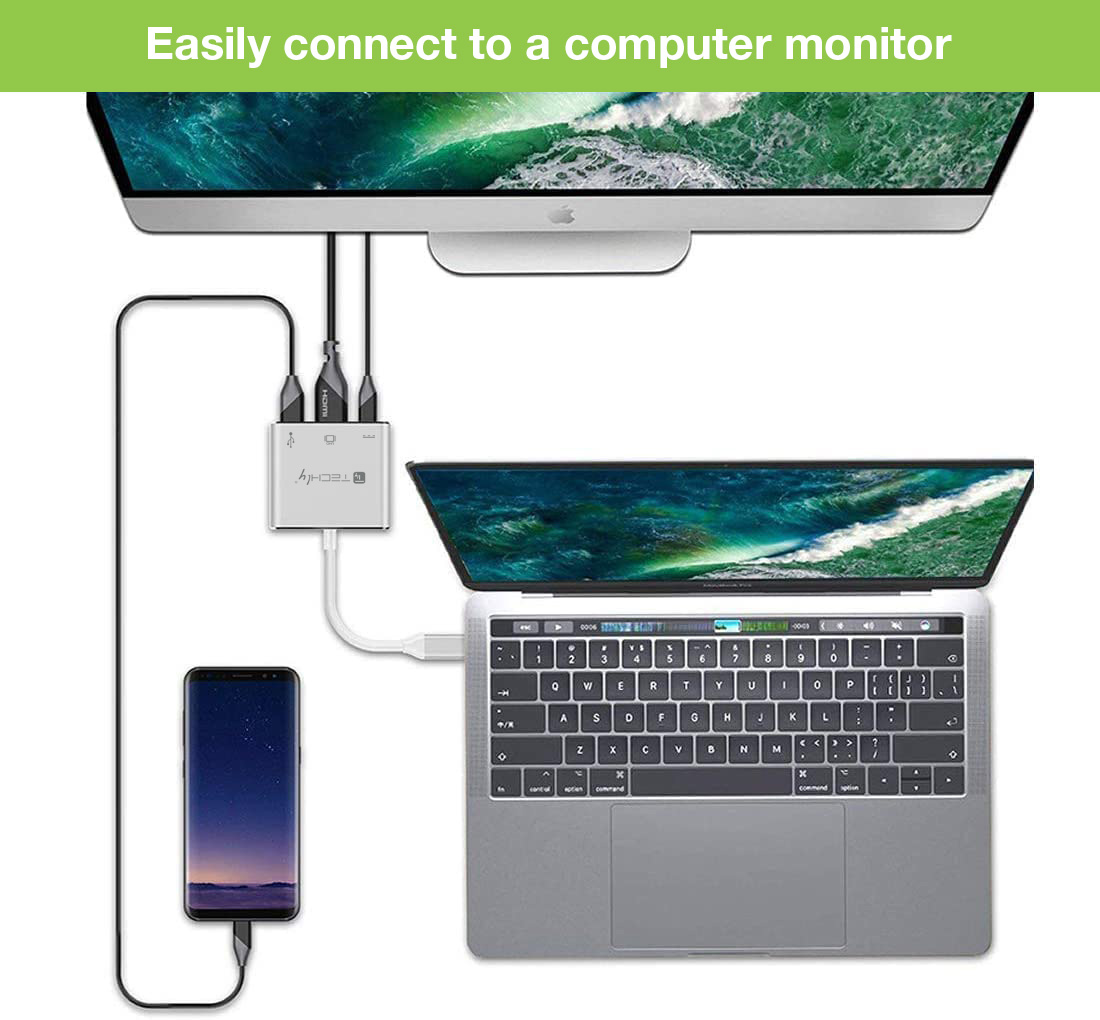 Cavo Convertitore Adattatore da USB-C™ a USB 3.0, HDMI e PD - immagine 6