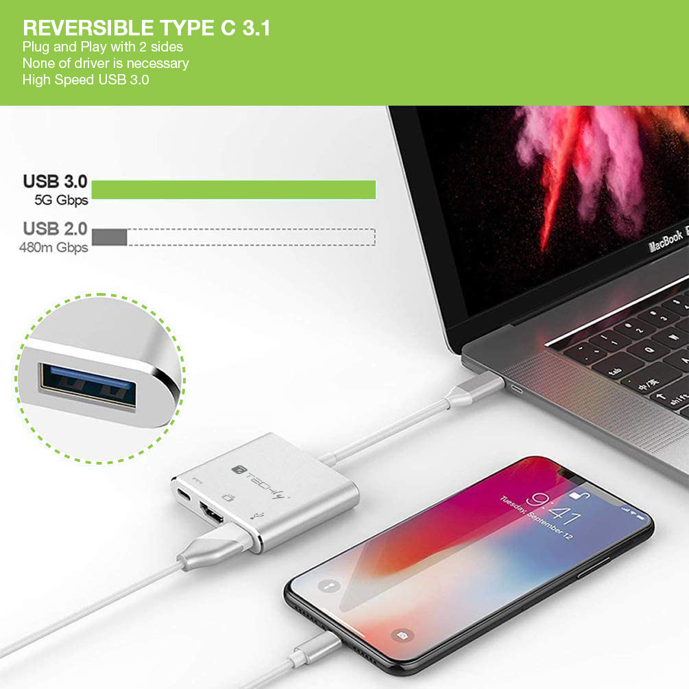 Cavo Convertitore Adattatore da USB-C™ a USB 3.0, HDMI e PD - immagine 7