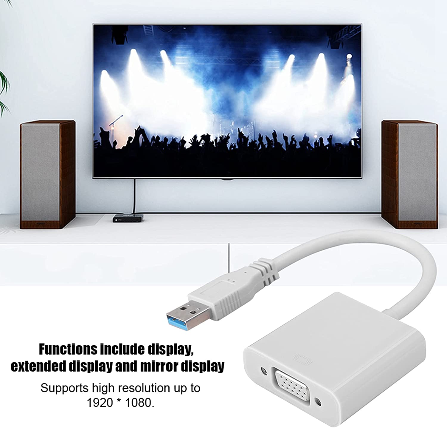 Cavo Convertitore Adattatore da USB 3.0 USB A Maschio a VGA Femmina - immagine 10