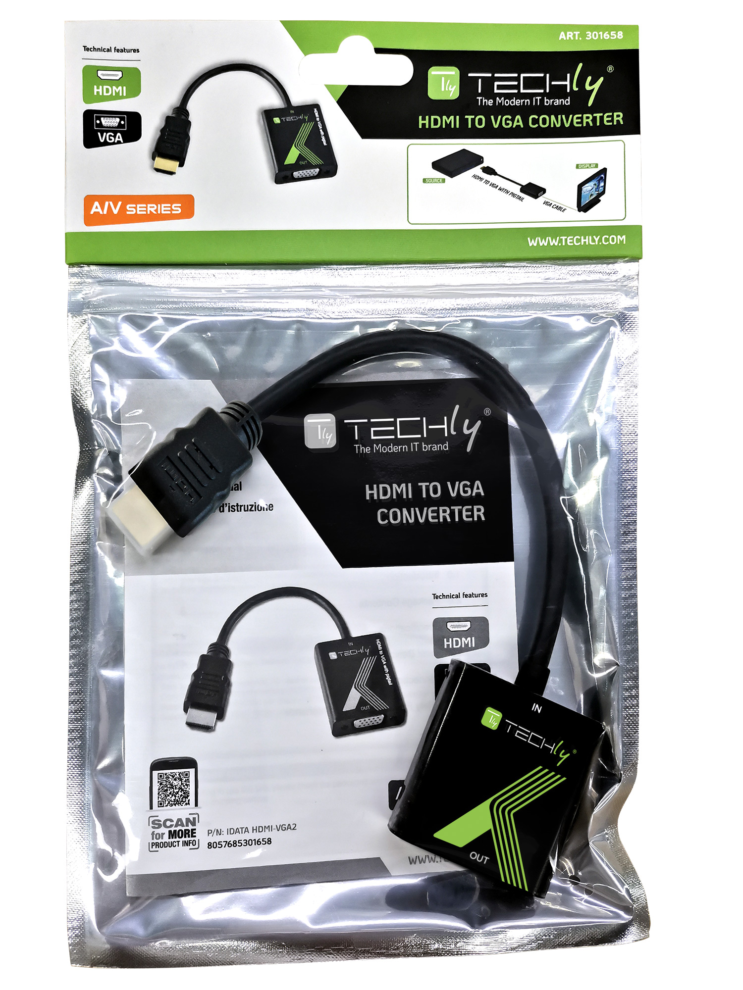 Cavo Convertitore Adattatore da HDMI™ a VGA 1920x1200 - immagine 2