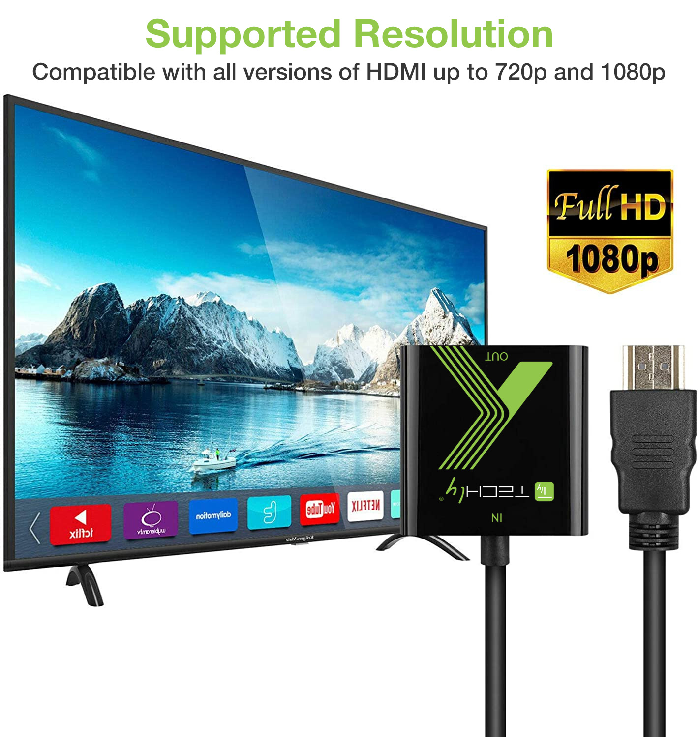 Cavo Convertitore Adattatore da HDMI™ a VGA 1920x1200 - immagine 8