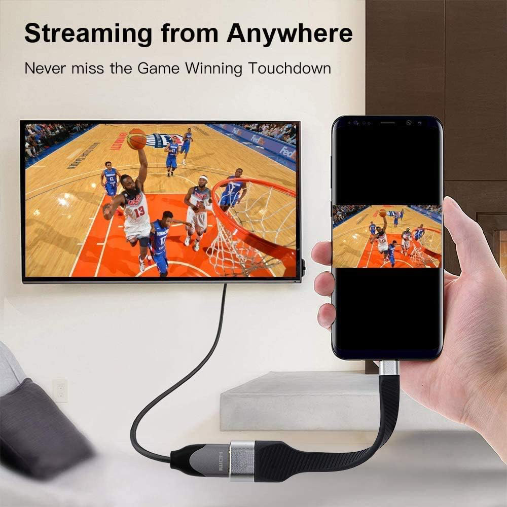 Cavo Corto Piatto USB-C™ Maschio a HDMI Femmina FPC 13,6 cm - immagine 10