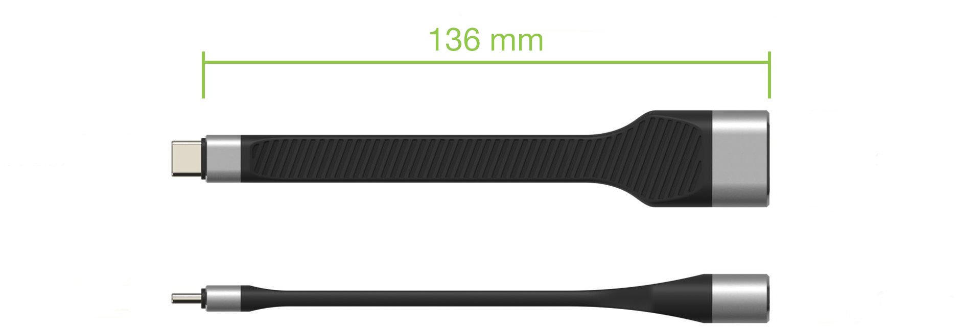 Cavo Corto Piatto USB-C™ Maschio a HDMI Femmina FPC 13,6 cm - immagine 2