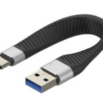 Cavo Corto Piatto USB-C™ Maschio a USB-A Maschio Ricarica Rapida FPC 12 cm