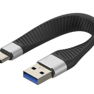 Cavo Corto Piatto USB-C™ Maschio a USB-A Maschio Ricarica Rapida FPC 12 cm