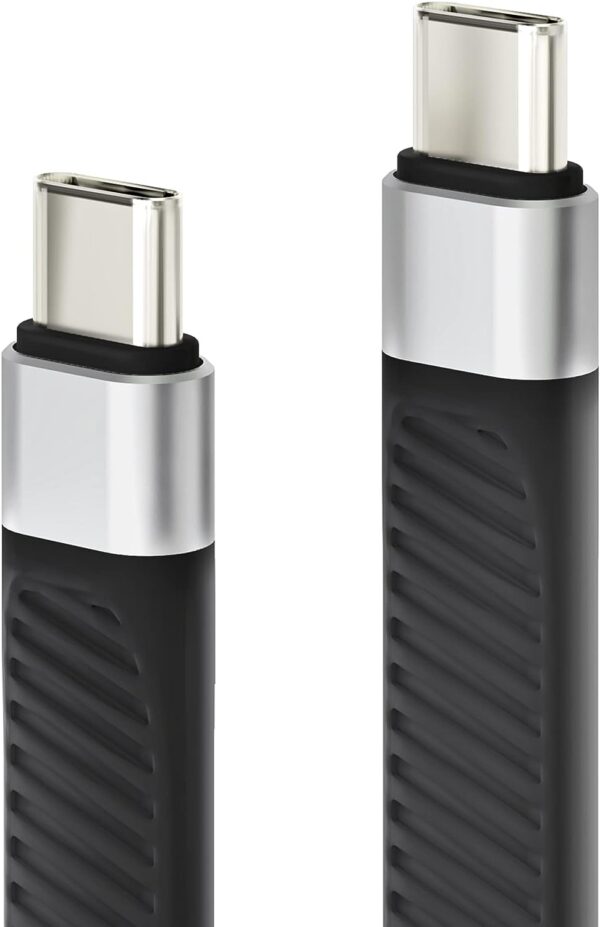 Cavo Corto Piatto USB-C™ Maschio a USB-C™ Maschio E-Mark Ricarica Rapida FPC 12.4 cm - immagine 3