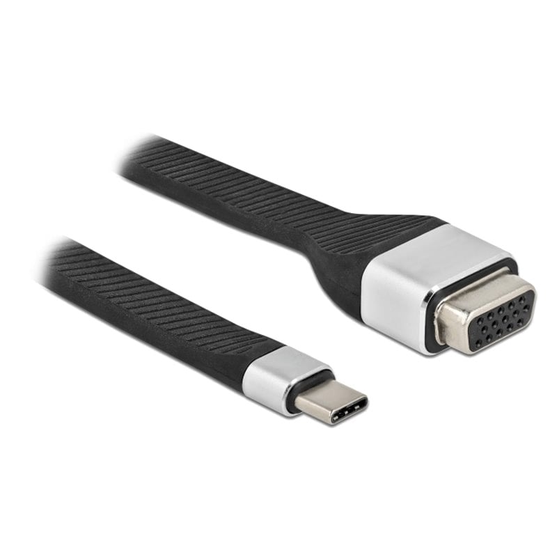 Cavo Corto Piatto USB-C™ Maschio a VGA Femmina FPC 11,95 cm - immagine 2