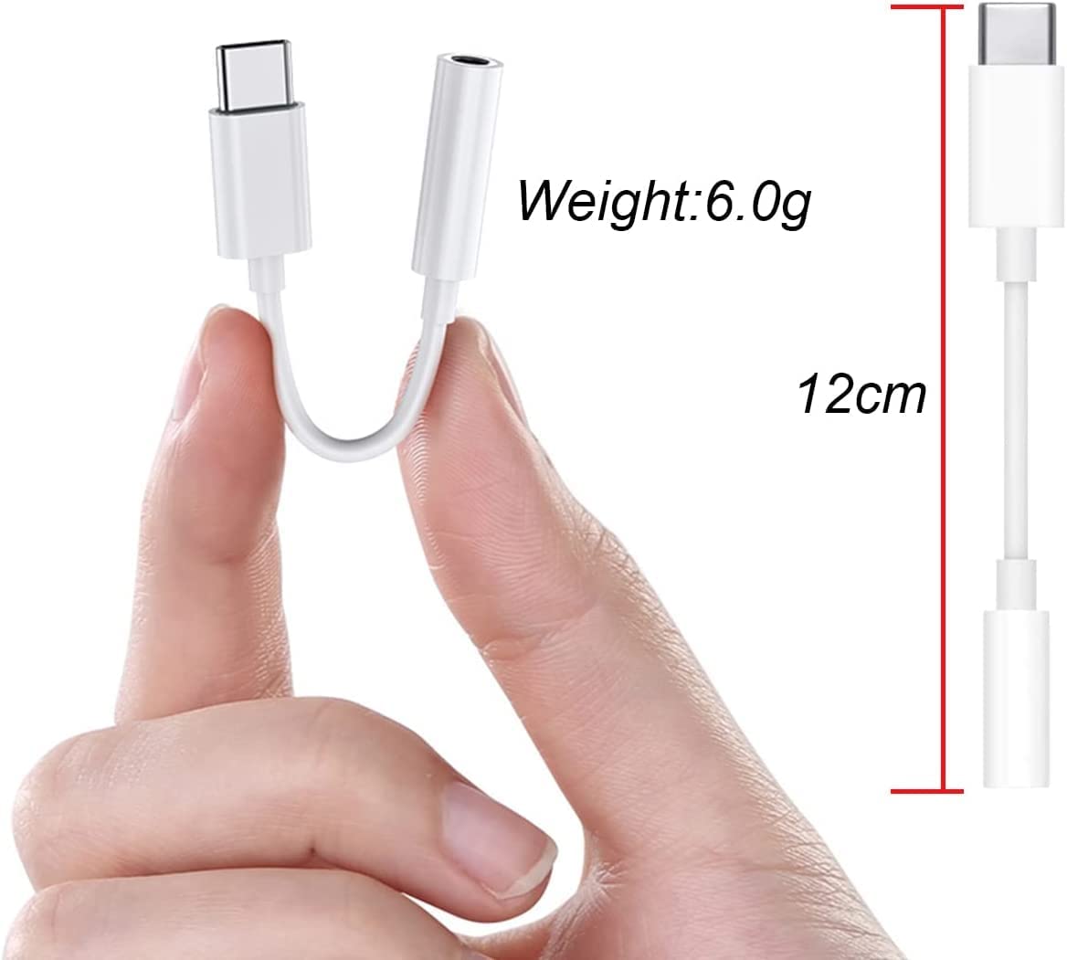Cavo da USB-C™ Maschio a Audio 3.5 mm Femmina 12 cm Bianco - immagine 3