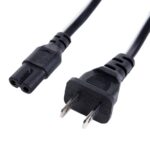 Cavo di Alimentazione C7 F a Spina Americana NEMA 5-15P 1,8m Nero