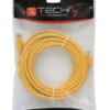 Cavo di rete Patch in CCA Cat.5E Giallo UTP 1m - immagine 2