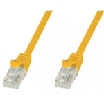 Cavo di rete Patch in CCA Cat.5E Giallo UTP 3 metri