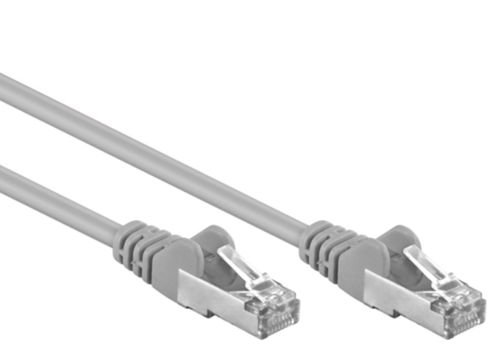 Cavo di Rete Patch in CCA Cat.5E Schermato F/UTP 0,25 m Grigio - immagine 3