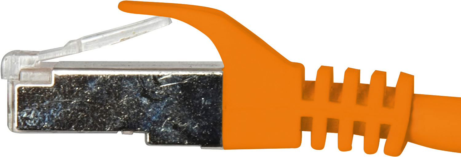 Cavo di rete Patch in CCA Schermato Cat. 6 Arancione F/UTP 0,5 m Bulk - immagine 4