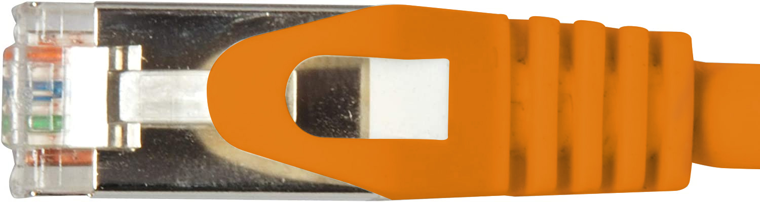 Cavo di rete Patch in CCA Schermato Cat. 6 Arancione F/UTP 1 m Bulk - immagine 5