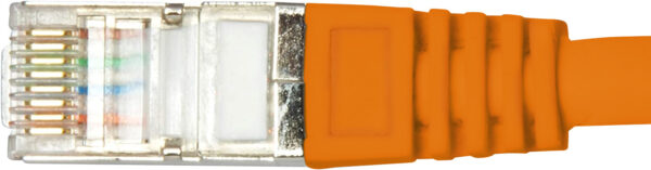 Cavo di rete Patch in CCA Schermato Cat. 6 Arancione F/UTP 2 m Bulk - immagine 6