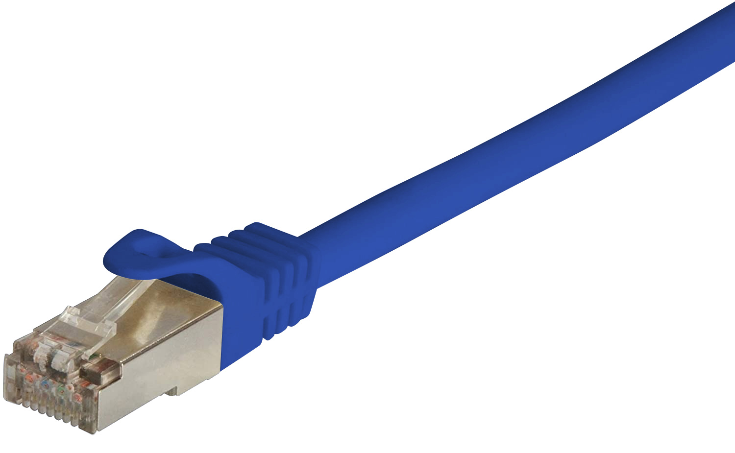 Cavo di rete Patch in CCA Schermato Cat. 6 Blu F/UTP 1 m Bulk - immagine 3