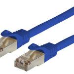 Cavo di rete Patch in CCA Schermato Cat. 6 Blu F/UTP 1 m Bulk