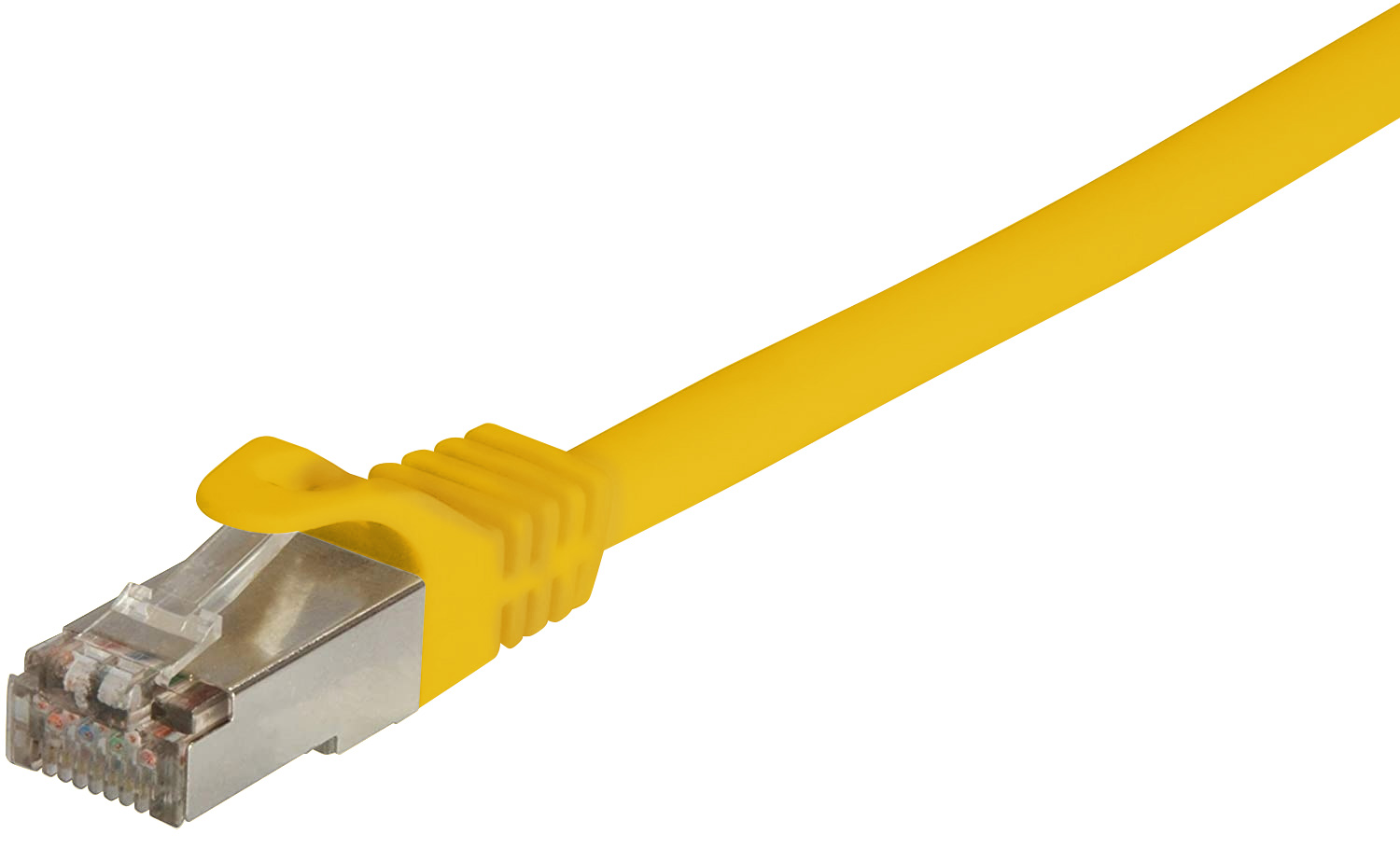 Cavo di rete Patch in CCA Schermato Cat. 6 Giallo F/UTP 0,5 m Bulk - immagine 3