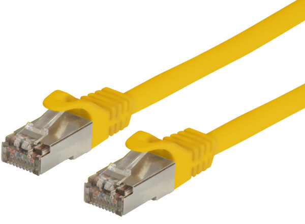 Cavo di rete Patch in CCA Schermato Cat. 6 Giallo F/UTP 0,5 m Bulk